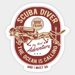 Scuba diver Sticker